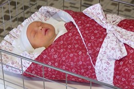 Prvním letošním miminkem v Kyjově je Eliška