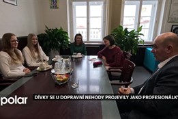 Dívky, budoucí zdravotnice, se u dopravní nehody projevily jako profesionálky