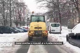 Zimní údržba v Porubě je v plném proudu. Obvod má na starosti 127 km cest