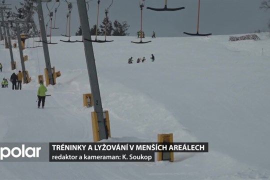 I menší lyžařské areály Jeseníků ožívají lyžařskými výcviky nebo tréninky klubů a škol