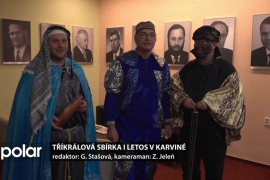 Tříkrálová sbírka i letos probíhá v Karviné, koledují děti i dospělí všech povolání