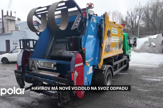 Havířov má nové vozidlo na svoz odpadu, pomůže v hůře dostupných oblastech