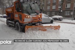 Technické služby Karviná jsou připraveny i na letošní mimořádně mrazivé zimní období