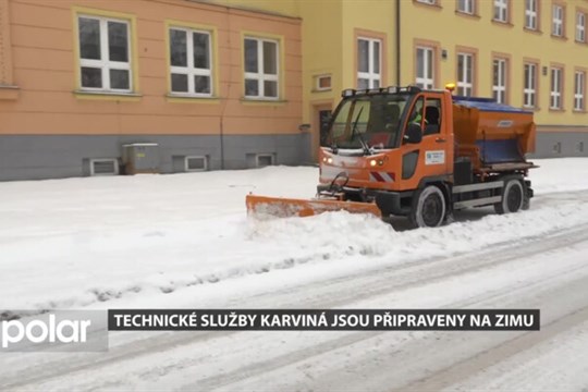 Technické služby Karviná jsou připraveny na letošní zimu, která překvapila svou intenzitou