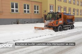 Technické služby Karviná jsou připraveny na letošní zimu, která překvapila svou intenzitou