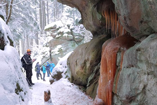 Pulčínské ledopády jsou branou do pohádkové zimy