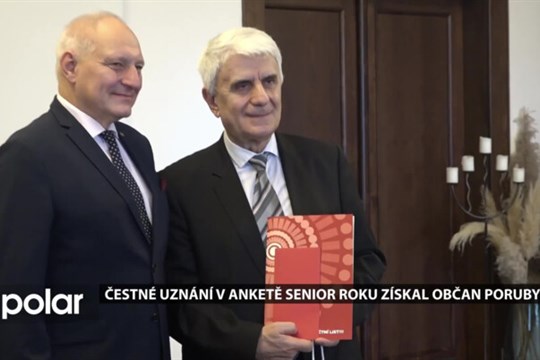 Čestné uznání v anketě Senior roku získal občan Poruby