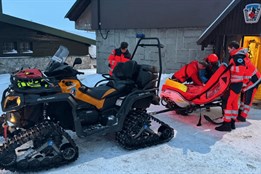 Náročné odpoledne Horské služby na Červenohorském sedle