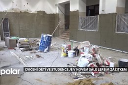 Cvičení dětí ve Studénce je v novém sále lepším zážitkem