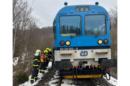 Vlak srazil nedaleko Bruntálu splašeného koně a vykolejil