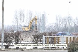 Průjezd na křížení D1 a D2 dělá řidičům problémy
