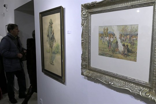 Výstava představuje práce malířů, které inspirovalo Slovácko