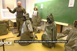 SZŠ Karviná navštívili vojáci s projektem POKOS, ukazovali studentům, jak jednat v krizi