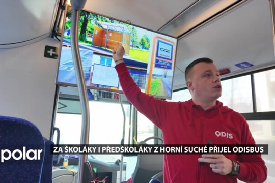 Za školáky i předškoláky z Horní Suché přijel Odisbus, dětem se přednášky moc líbily.
