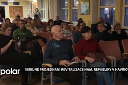 Občané Havířova zaplnili knihovnu při veřejném projednání revitalizace náměstí Republiky