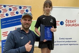 Squashistka Uherského Hradiště Mia Berková ovládla mezinárodní Czech Junior Open 2026