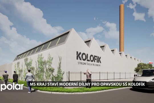 V areálu Střední školy technické Opava rostou nové odborné dílny. Sloužit budou především studentům technických oborů