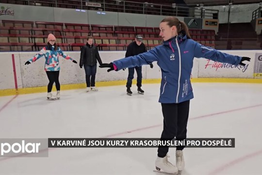 V Karviné jsou kurzy krasobruslení pro dospělé, hlásí se sportovci i rodiče