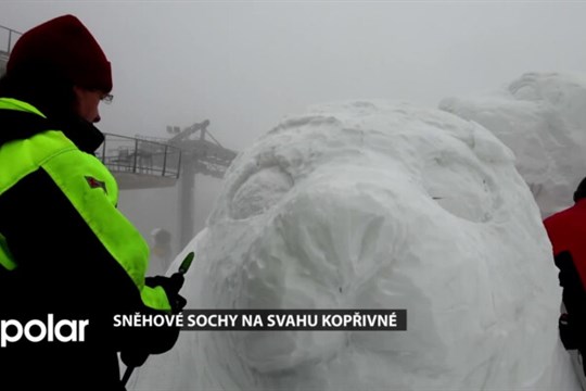 Jesenickou sjezdovku opět zdobí unikátní sochy, nejsou ledové ale originální sněhové
