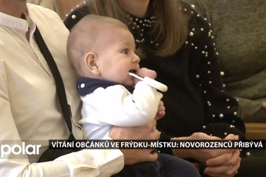 Frýdek-Místek pravidelně vítá občánky, je jich stále více