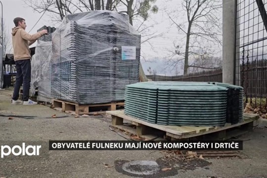 Obyvatelé Fulneku mají nové kompostéry i drtiče, prevenci vzniku odpadu podporuje taky reuse centrum