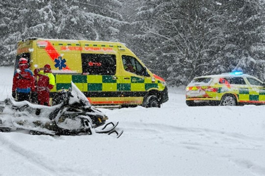 Záchranáři v MSK minulý týden ošetřili přes 30 zranění na lyžích a snowboardu