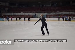 V Karviné úspěšně pokračují kurzy krasobruslení pro dospělé, které mají velký ohlas