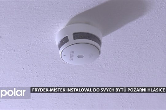 Obyvatelé obecních bytů ve Frýdku-Místku dostali zdarma požární hlásiče