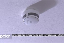 Obyvatelé obecních bytů ve Frýdku-Místku dostali zdarma požární hlásiče