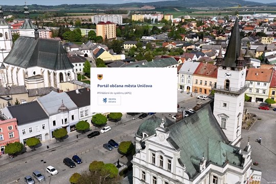 Uničov spouští Portál občana – platby rychle a jednoduše