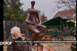 Do Ostravy se vrátí Smrt. Socha Jiřího Babíčka ozdobí předprostor krematoria
