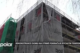 Rekonstrukce bytového domu na Strmé 7 v Mariánských Horách pokračuje rychlým tempem