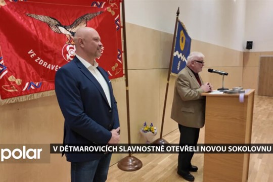 V Dětmarovicích slavnostně otevřeli novou sokolovnu