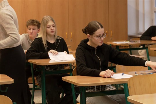 Deváťáci si vyzkoušeli přijímačky nanečisto