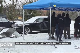 Balíkomat v Hnojníku někdo vyhodil do vzduchu úmyslně trhavinou