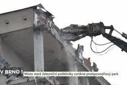 Místo bývalé železniční polikliniky vznikne protipovodňový park