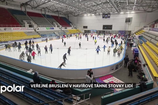 Veřejné bruslení v Havířově táhne stovky lidí