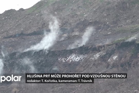 Na haldě v Heřmanicích prý hrozí ekologická katastrofa. Hlušina může prohořet pod vzdušnou stěnou