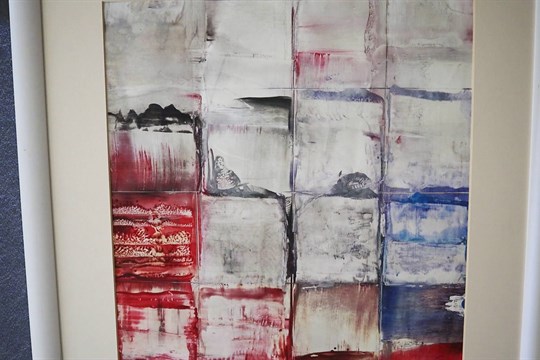 V hodonínské knihovně jsou k vidění obrazy vytvořené technikou enkaustika