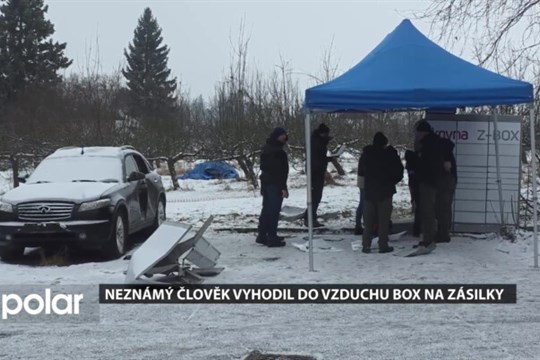 18letý mladík vyhodil do povětří výdejní box na zásilky v Hnojníku