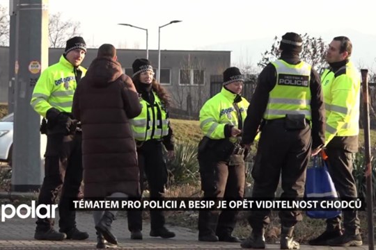 Tématem pro městskou policii a BESIP je opět viditelnost chodců, preventivní akce měli i na Slezské