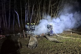 Tragédie v Provodově: Při požáru unimobuňky zemřel člověk