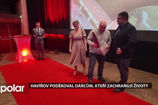 Havířov poděkoval dárcům, kteří zachraňují životy