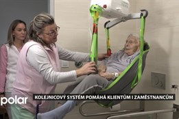 V péči o klienty domova v Antošovicích pomáhá nově stropní kolejnicový systém, zatím ve čtyřech pokojích