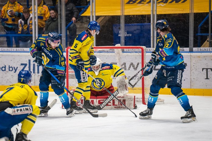 Zlín ztratil vedení 3:0, Přerov udolal až v prodloužení. Vsetín získal venku bod 