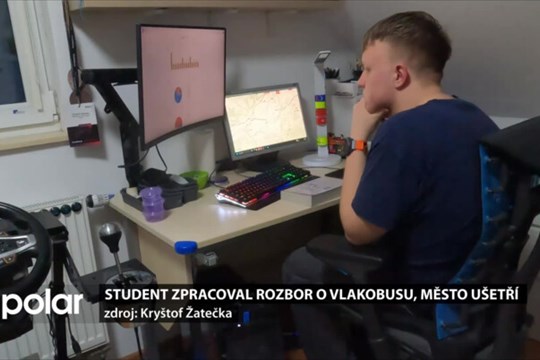 Student zpracoval rozbor o vlakobusu, uchází se o vysokoškolskou cenu