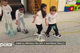 Děti z MŠ Čajkovička v Karviné zažily atmosféru i sporty jako na zimní olympiádě