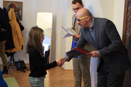 Na radnici dorazili nejlepší závodníci z Atletického klubu Kyjov 