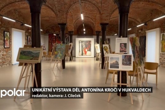Unikátní pietní výstava obrazů Antonína Kroči v Hukvaldech