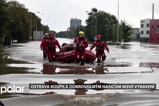 Ostrava vybavila dobrovolné hasiče rafty i neoprény. Reaguje tak na povodně v roce 2024